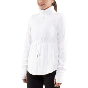Lululemon White Inner Peace Reversible Jacket White Coat Medium